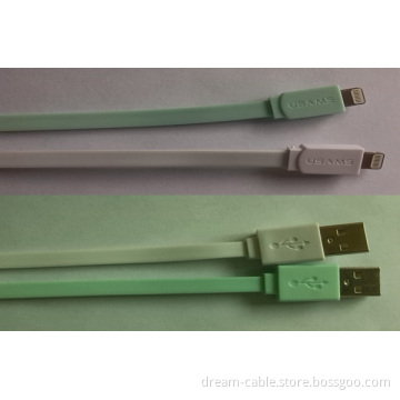 Customized Noodle USB 2.0 Data Cable 8 Pin USB Cable for iPhone 5s/5c